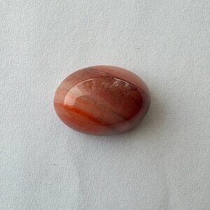Natural Oval Agate (Aqeeq) 10 Carat Loose Gemstone 18 mm x 11 mm, Brown NEW
